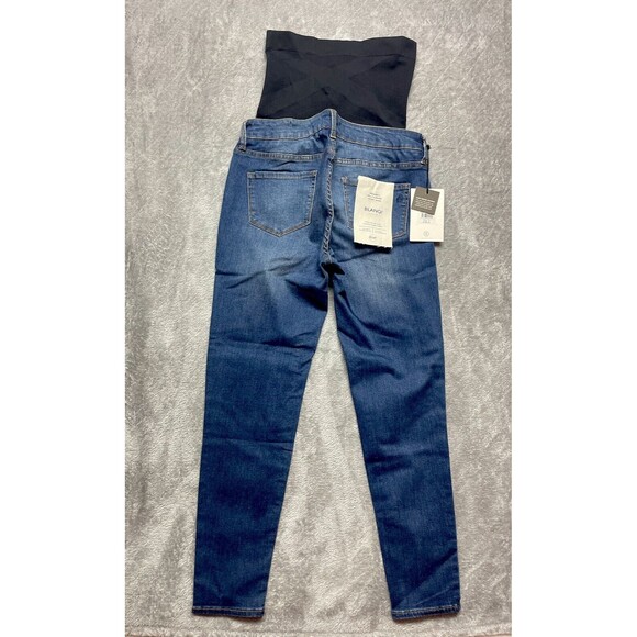 BLANQI Maternity Belly Support Zipper-Less Pull-on Skinny Jeans Women’s Size 12 - Picture 5 of 13